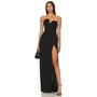 Amanda Uprichard X Revolve Strapless Puzzle Gown in Black | REVOLVE