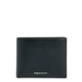 McQueen Leather Bifold Wallet, Main, color, Black/ Silver