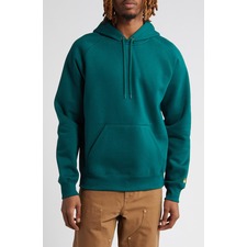 Chase Fleece Hoodie, Main, color, Chervil / Gold