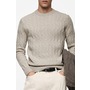 Cable Stitch Crewneck Sweat...
