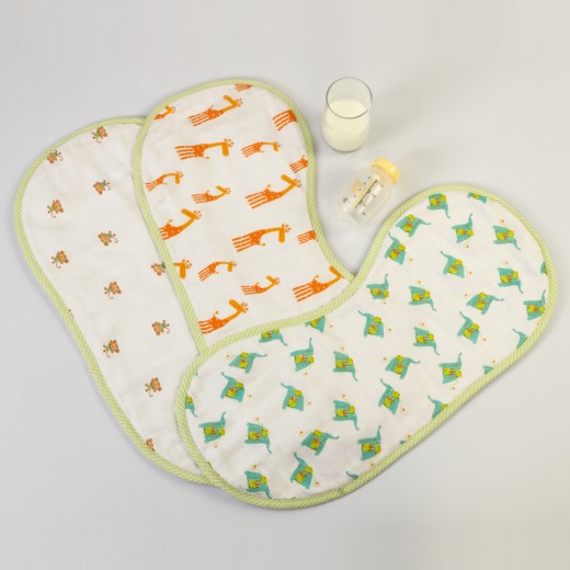 jungle jive burp cloth set