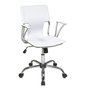 Office Star One Avenue Six White/Chrome Vinyl Task Office Chair