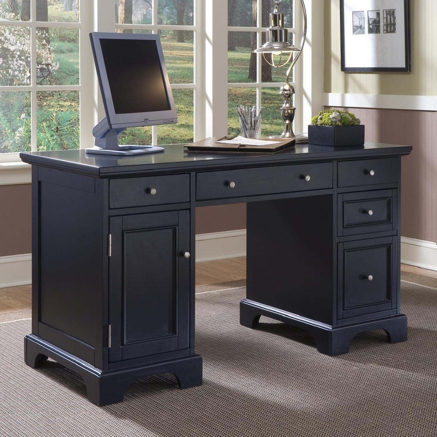 Home Styles Bedford Black Computer Desk