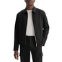 Theory Cotton Twill Zip Cuff Bomber Jacket, Main, color, Black