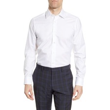 Slim Fit Superfine Twill Dress Shirt 