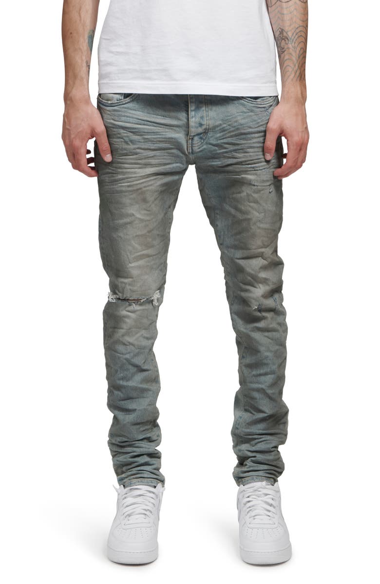 PURPLE Ripped Skinny Fit Je...