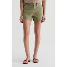 Analeigh Patch Pocket Denim Shorts, Main, color, Sulfur Basil