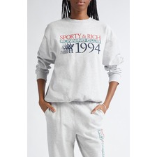 Finish Line Crewneck Sweatshirt, Main, color, Heather Gray