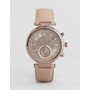 Michael Kors Gray Leather Sawyer Watch