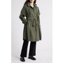  Longline Belted Raincoat, ...