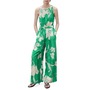Belted Sleeveless Wide Leg ...