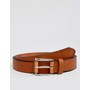  River Island Cracked Leather Belt In Brown