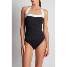 Halter One-Piece Swimsuit, Main, color, Black