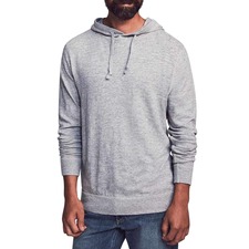 Slub Cotton Hoodie, Main, color, Light Grey Heather