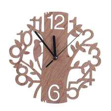 Simple Wooden Wall Clock For Bedroom Wall