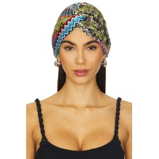 Female Model wearing Missoni Turban Accessories. Showing image 1 of 4