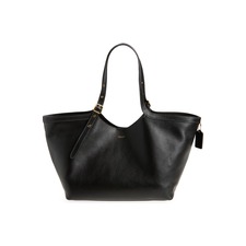 Gramercy Leather Tote, Main, color, Black