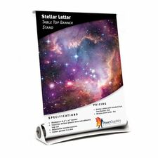 Stellar Letter Tabletop Banner Stand - Perfect For Up-Close Promotions