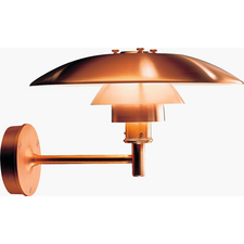 PH 4½-3 Outdoor Wall Lamp - Brushed copper