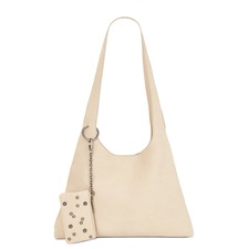 MARGESHERWOOD Large Halter Hobo Bag in Nude Nubuck | REVOLVE