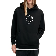 Tierra Logo Cotton French Terry Graphic Hoodie, Main, color, Jet Black