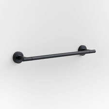 View Modern Flat-End Matte Black Bath Towel Bar 18" - image 1 of 4