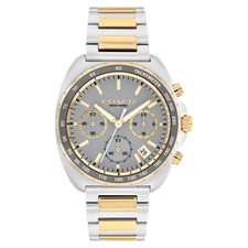 COACH Charter Chronograph Bracelet Watch, 39mm, Main, color, Silver &amp; Gold