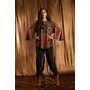 Printed velvet loose poncho...