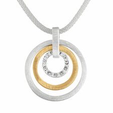 intertwined circle necklace