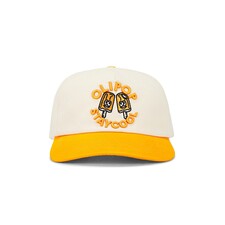 Female Model wearing Stay Cool x OLIPOP Orange Cream Cap Accessories. Showing image 1 of 3