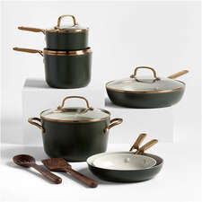 View KitchenAid ® Design Series Evergreen Ceramic Non-Stick 12-Piece Cookware Set - image 1 of 12