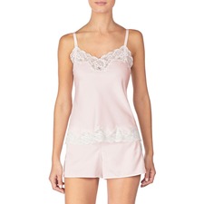 Lace Trim Short Pajamas, Main, color, Pink