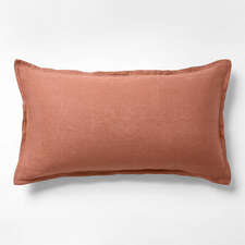 View Aire Natural EUROPEAN FLAX ™-Certified Linen Copper King Bed Pillow Sham - image 1 of 11