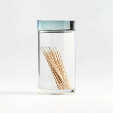 View Astoria Large Clear Glass Bathroom Canister - image 1 of 5