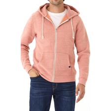 Trim Fit Heathered Fleece Zip Hoodie 
