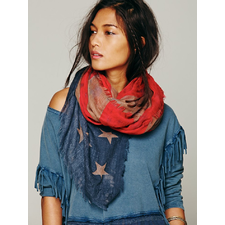 Free People Tattered Flag Scarf