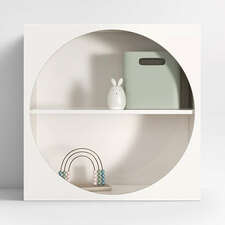 View Twiggy Modular Glossy Ivory Kids Bookcase - image 1 of 8