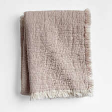 View Supersoft Organic Cotton Gauze Classic Mauve Pink Kids Blanket - image 1 of 6