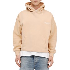 Oversize Heavyweight Fleece Graphic Hoodie, Main, color, Ecru