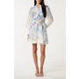 Vienna Lace Trim Belted Lon...