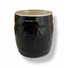 Craftworkz 1mm black elastic cord. 100 metre roll.
