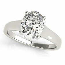 Trellis Oval Cut Solitaire Engagement Ring