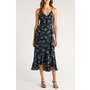  Faux Wrap Midi Dress 