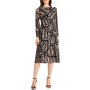  Print Long Sleeve A-Line D...