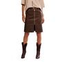 Sycamore Faux Leather Skrt,...