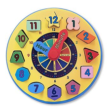 Educational Wooden Activity Clock