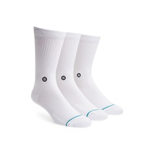 Stance Icon Assorted 3-Pack Crew Socks, Main, color, White