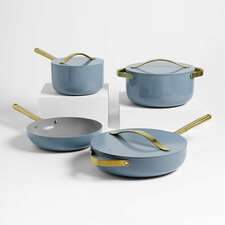 View Caraway ® Blue Lagoon Ceramic Non-Stick 12-Piece Cookware Set with Gold Hardware - image 1 of 11