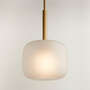 View Colombe Burnished Brass and Glass Pendant Light 10" - image 1 of 7