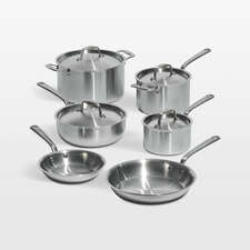 View Made In Stainless Clad 10-Piece Cookware Set with Stainless Steel Hardware - image 1 of 11